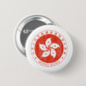Hong Kong-Wappen Button (Vorne & Hinten)