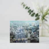 Hong Kong Wolkenkratzer Postkarte (Stehend Vorderseite)
