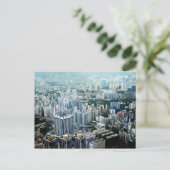 Hong Kong Wolkenkratzer Postkarte (Stehend Vorderseite)