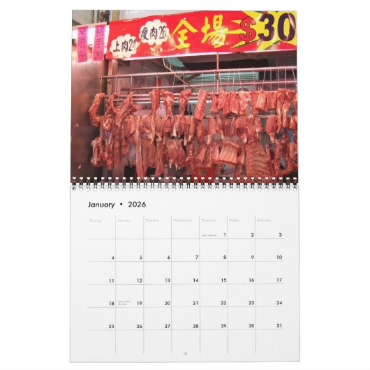 Hong- Kongkalender, Reise-Kalender-China Kalender (Jan 2026)