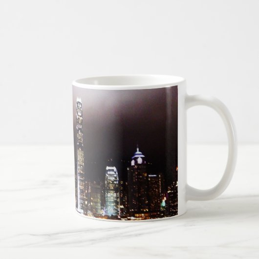 Hong Kongskyline-Tasse Kaffeetasse (Rechts)