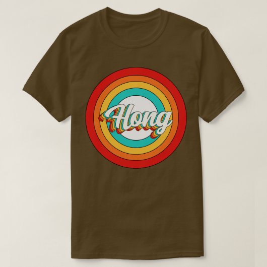 Hong Name Shirt Vintag Hong Circle (Design vorne)