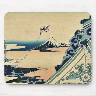 Hongan ji Tempel bei Asakusa durch Katsushika, Mousepad