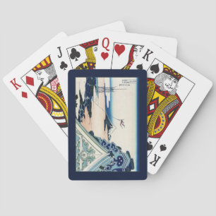 Honganji-Tempel Blick auf den Fuji japanischer Hol Spielkarten