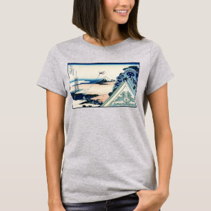 Honganji-Tempel Blick auf den Fuji japanischer Hol T-Shirt