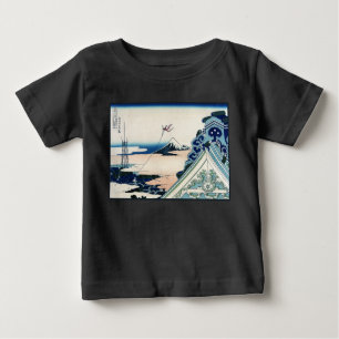 Honganji Temple Vista des Fuji Japanese Woodcut Baby T-shirt