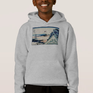 Honganji Temple Vista des Fuji Japanese Woodcut Hoodie