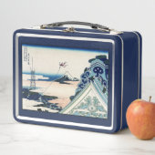 Honganji Temple Vista des Fuji Japanese Woodcut Metall Brotdose (Beispiel)