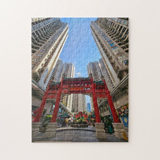 Hongkong Aberdeen Chinese Gate View Puzzle (Vertikal)