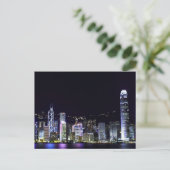 Hongkong bei der Nachtpostkarte Postkarte (Stehend Vorderseite)
