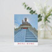 Hongkong Big Buddha-Ansicht nach Postkarte (Stehend Vorderseite)