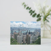 Hongkong Central Bird Eye View Postkarte (Stehend Vorderseite)
