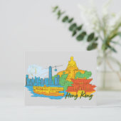 Hongkong, China Berühmte Stadt Postkarte (Stehend Vorderseite)
