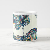 Hongkong, China Karte Jumbo-Tasse (Vorderseite)