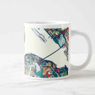 Hongkong, China Karte Jumbo-Tasse