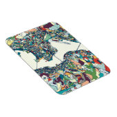 Hongkong, China Map Magnet (Rechte Seite)