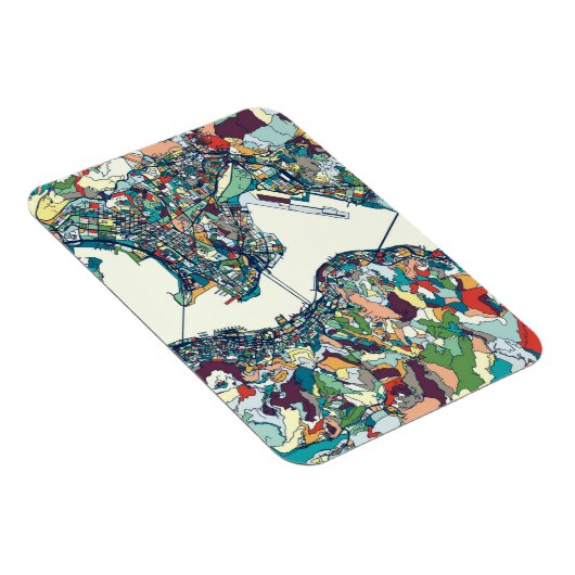 Hongkong, China Map Magnet (Rechte Seite)