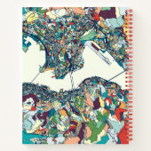 Hongkong, China Map Notizblock (Rückseite)