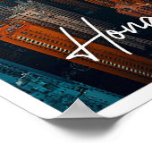 Hongkong China Skyline Top View Poster (Ecke)