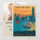 Hongkong | Datum vormerken Save The Date (Vorne/Hinten)
