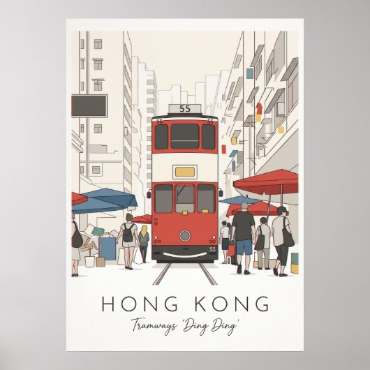 HONGKONG – DING DING STRASSENBAHN POSTER (Vorne)