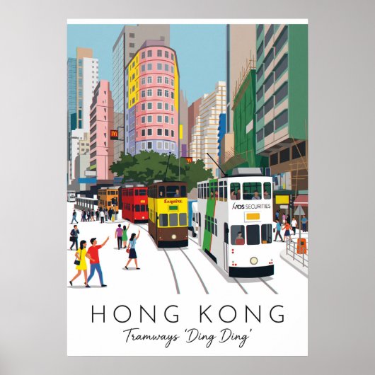 HONGKONG – DING DING STRASSENBAHN POSTER (Vorne)