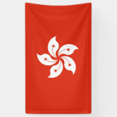 Hongkong Flag  Banner (Vertikal)