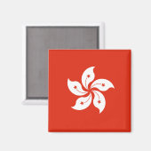 Hongkong Flag HK Magnet (Vorderseite/Rückseite)