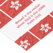 HONGKONG Flag Map Customized Scripture Kurzer Tischläufer (Ecke)