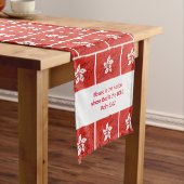 HONGKONG Flag Map Customized Scripture Kurzer Tischläufer (Beispiel)