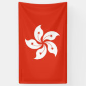 Hongkong-Flagge Banner (Vertikal)