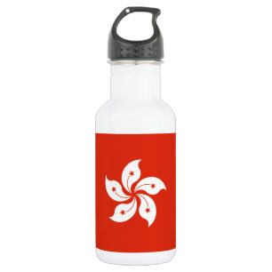 Hongkong-Flagge Edelstahlflasche