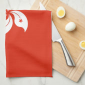 Hongkong-Flagge Geschirrtuch (Viertel Falte)