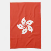Hongkong-Flagge Geschirrtuch (Vertikal)