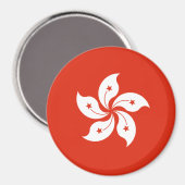 Hongkong-Flagge Magnet (Vorderseite/Rückseite)