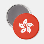 Hongkong-Flagge Magnet (Vorderseite/Rückseite)