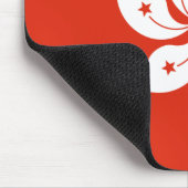 Hongkong-Flagge Mousepad (Ecke)