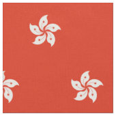 Hongkong-Flagge Stoff (Nahaufnahme)