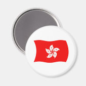 Hongkong Flaggenmagnet Magnet (Vorderseite/Rückseite)