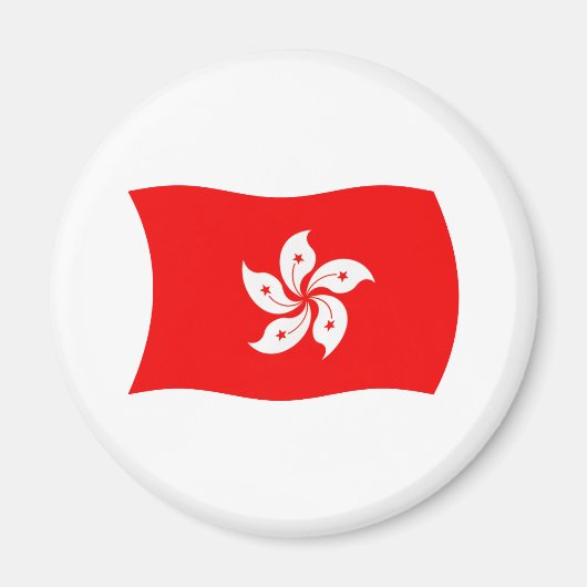 Hongkong Flaggenmagnet Magnet (Vorne)