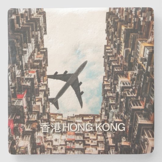 Hongkong Flugzeug Steinuntersetzer (Vorderseite)