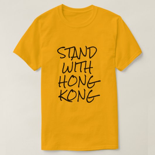 Hongkong-Gelb T-Shirt (Design vorne)
