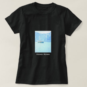 Hongkong Harbour Fährfahrt Vintage Reise T-Shirt