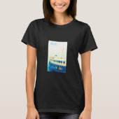 Hongkong Harbour Fährfahrt Vintage Reise T-Shirt (Vorderseite)