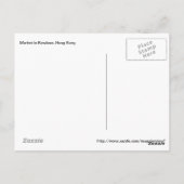 Hongkong-Markt Postkarte (Rückseite)