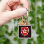 Hongkong-Metallic-Emblem Schlüsselanhänger (Hand)