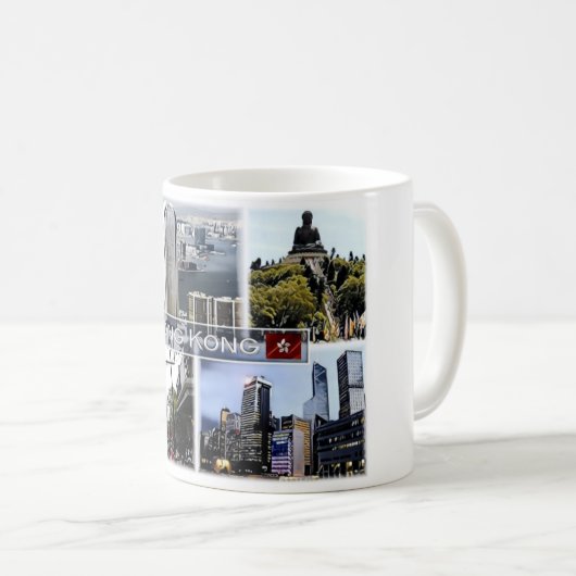 Hongkong - Mosaik - Kaffeetasse (VorderseiteRechts)