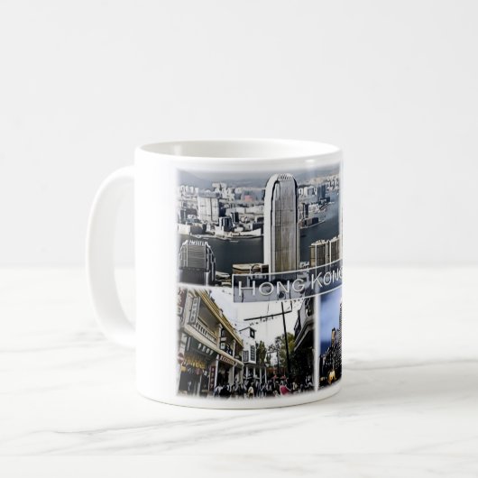Hongkong - Mosaik - Kaffeetasse (Vorderseite Links)