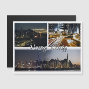 Hongkong - Mosaik - Magnetkarte