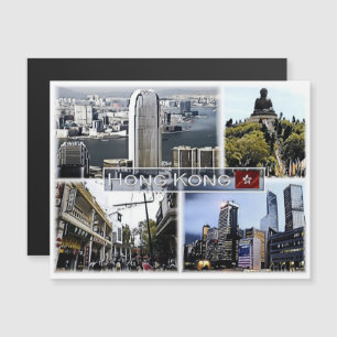 Hongkong - Mosaik - Magnetkarte